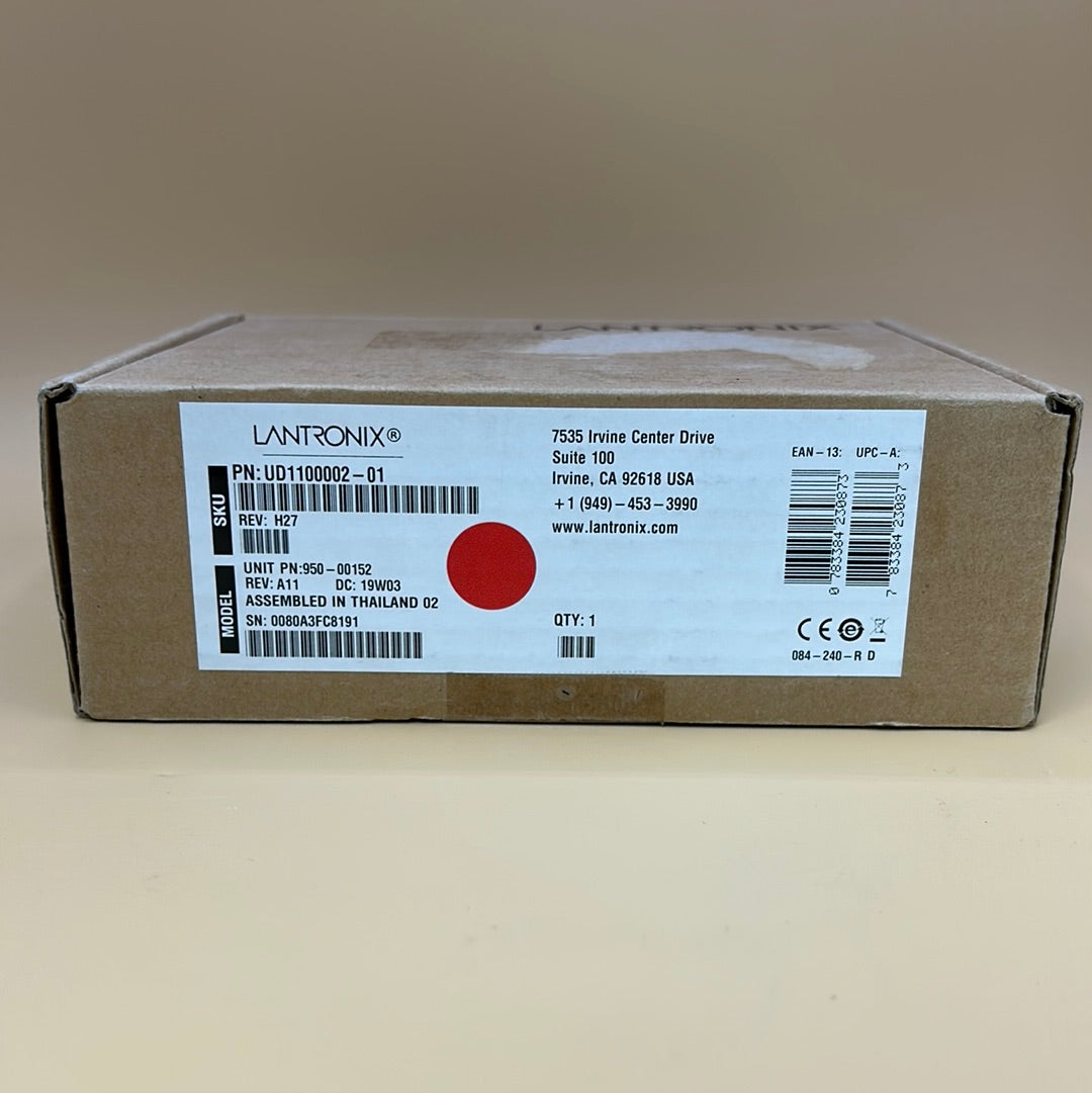 New Lantronix External Universal Device Server UD1100002-01