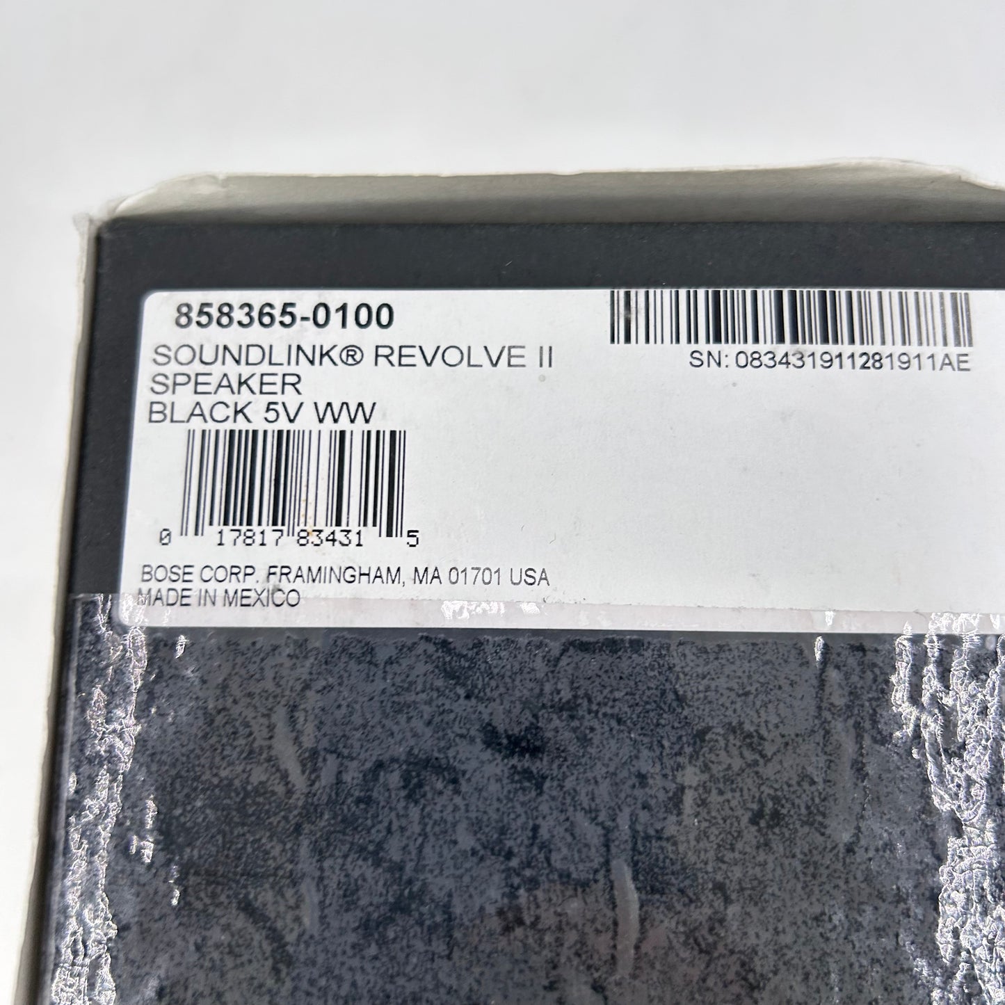 Bose SoundLink Revolve II Wireless Portable Bluetooth Speaker Black 419357