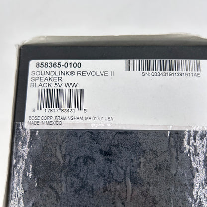 Bose SoundLink Revolve II Wireless Portable Bluetooth Speaker Black 419357
