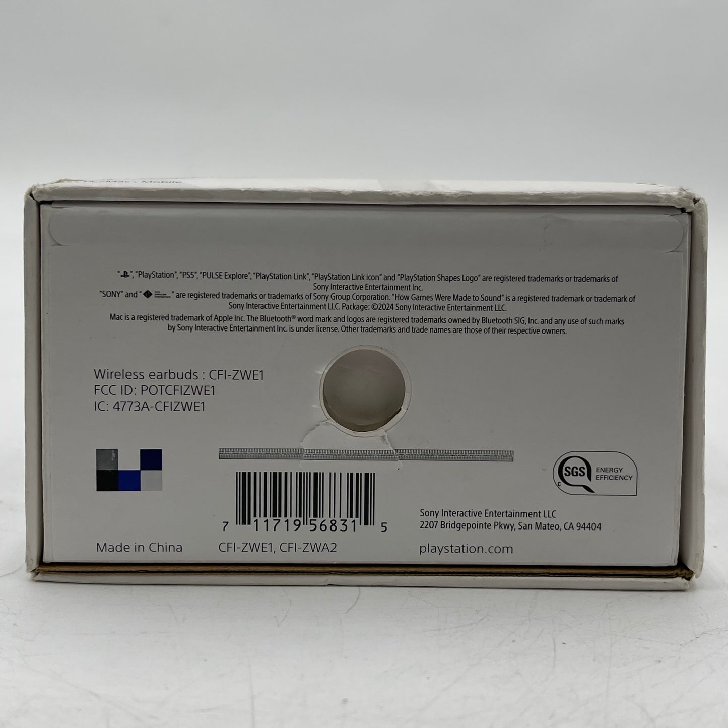 New Sony Wireless Earbuds Pulse Explore White CFI-ZWE1