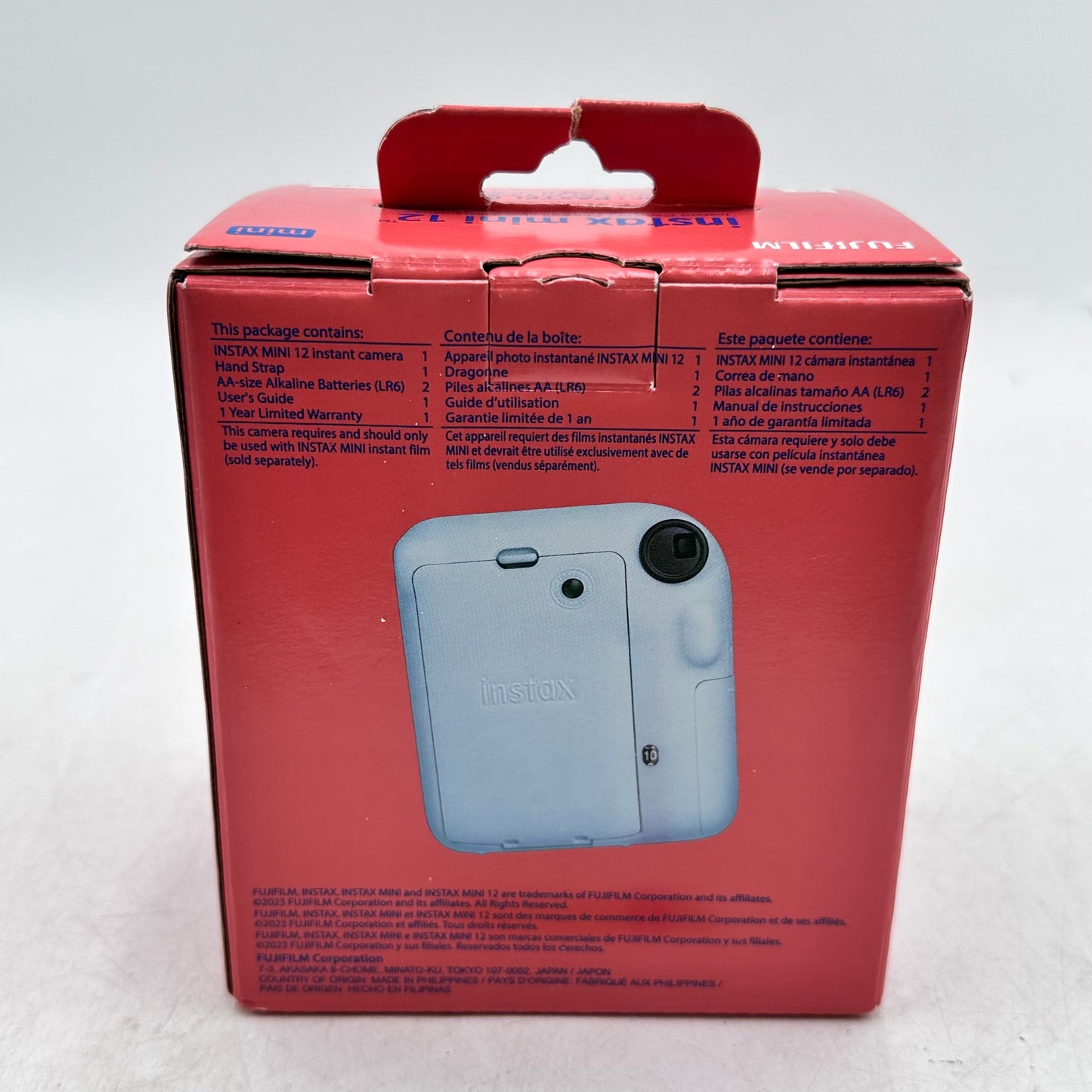 New Fujifilm Instax Mini 12 Instant Camera Pastel Blue