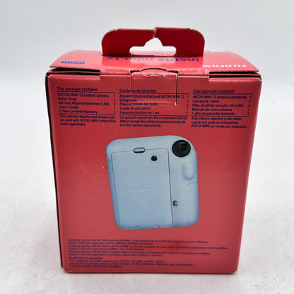 New Fujifilm Instax Mini 12 Instant Camera Pastel Blue