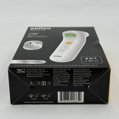 New Braun Sensian 4 No Touch 3-in-1 Thermometer BNT100USV2