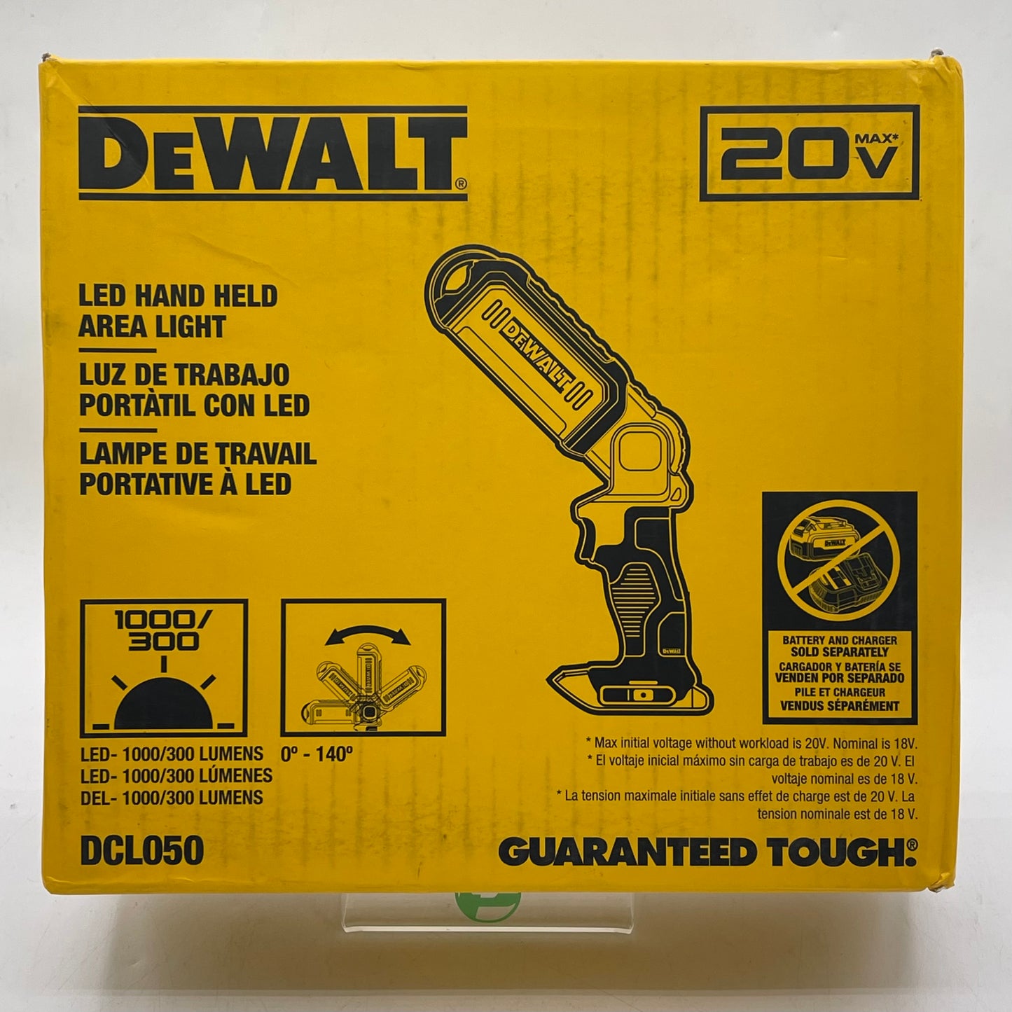 New DeWalt DCL050 20V MAX LED Hand Held