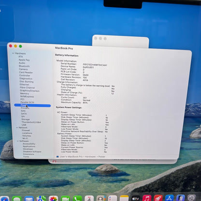 2021 Apple MacBook Pro 16" M1 Pro 16C GPU 3.2GHz 16GB RAM 512GB SSD A2485