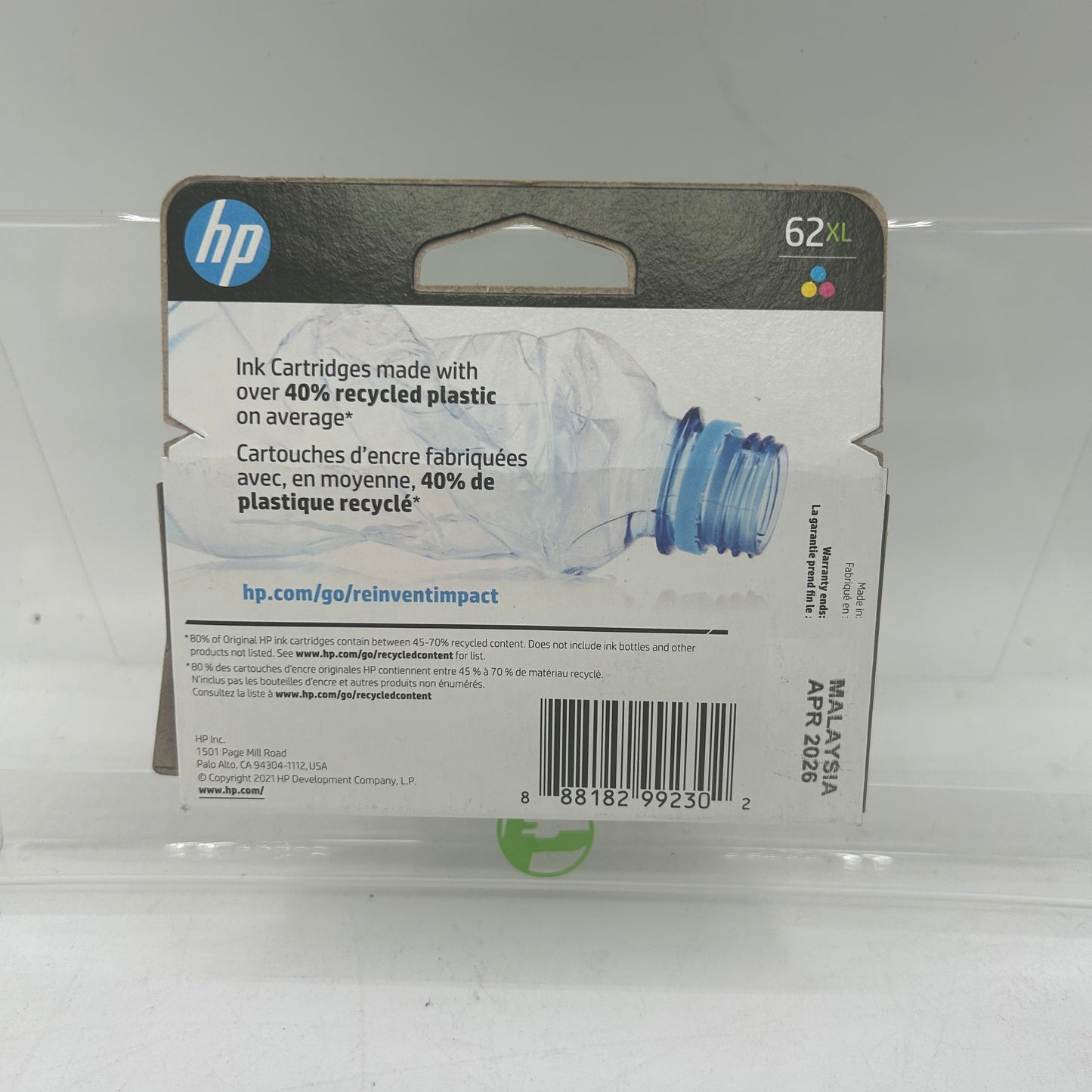 New HP 62XL C2P07AN Tri-color Ink Cartridge