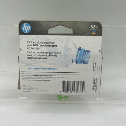 New HP 62XL C2P07AN Tri-color Ink Cartridge