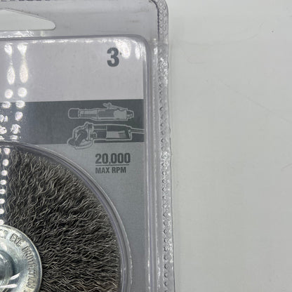 New Norton 3" Wire Wheel Brush 39048