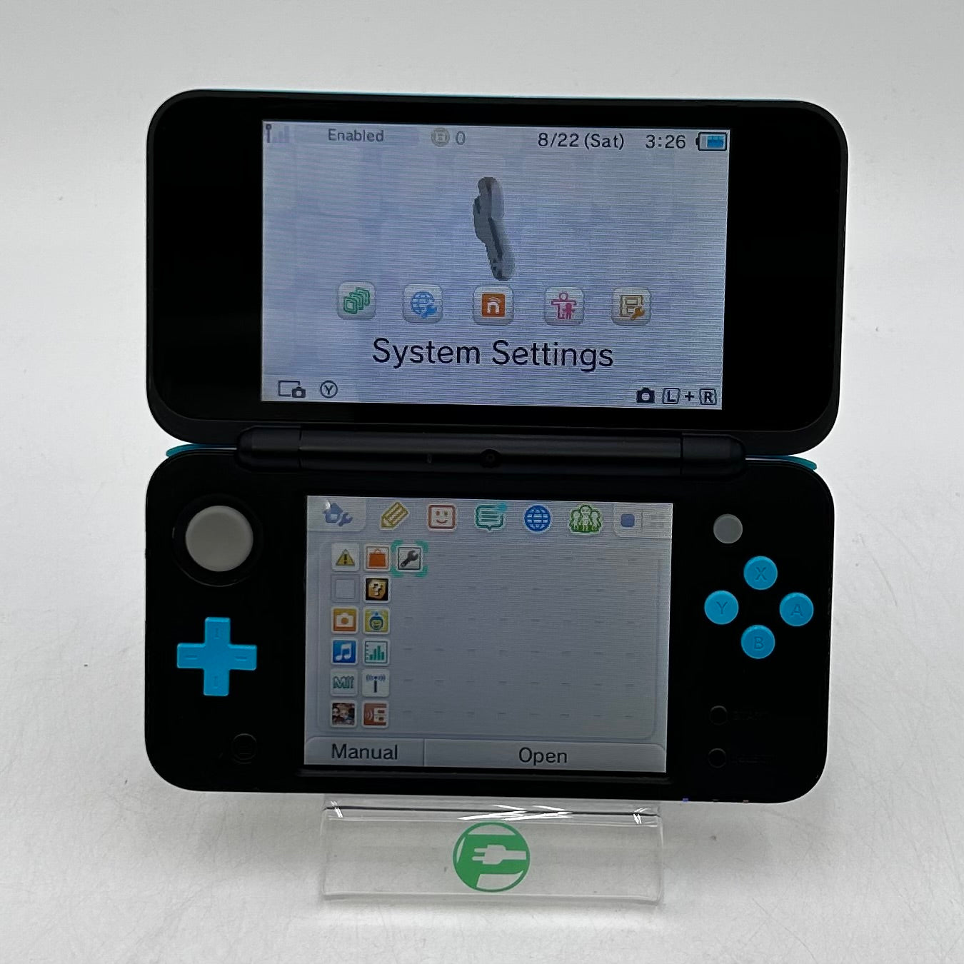 New Nintendo 2DS XL Handheld Game Console JAN-001 Black/Turquoise