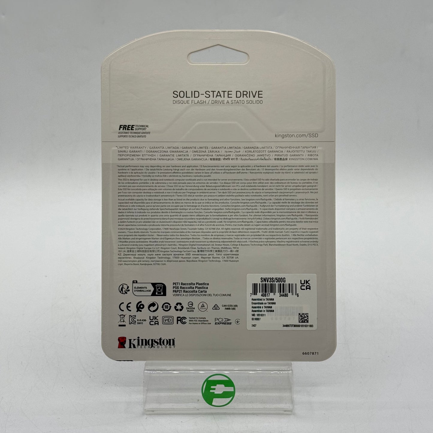 New Kingston NV3 PCle 4.0 NVMe M.2 500GB SSD SNV3S