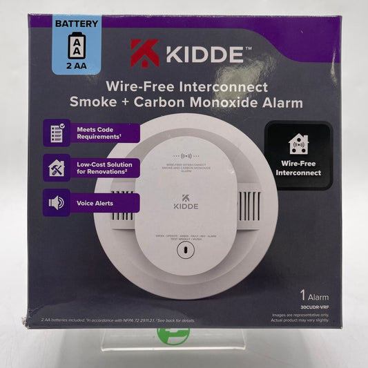 New Kidde Wire-Free Interconnect Smoke + Carbon Monoxide Alarm 30CUDR-VRF