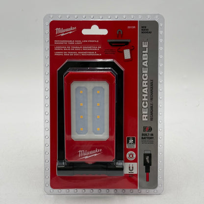 New Milwaukee 2013R 4V Rechargeable 500L Low Profile Magnetic Task Light