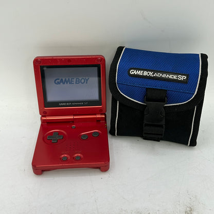 Nintendo Game Boy Advance SP Handheld Game Console AGS-001 Red