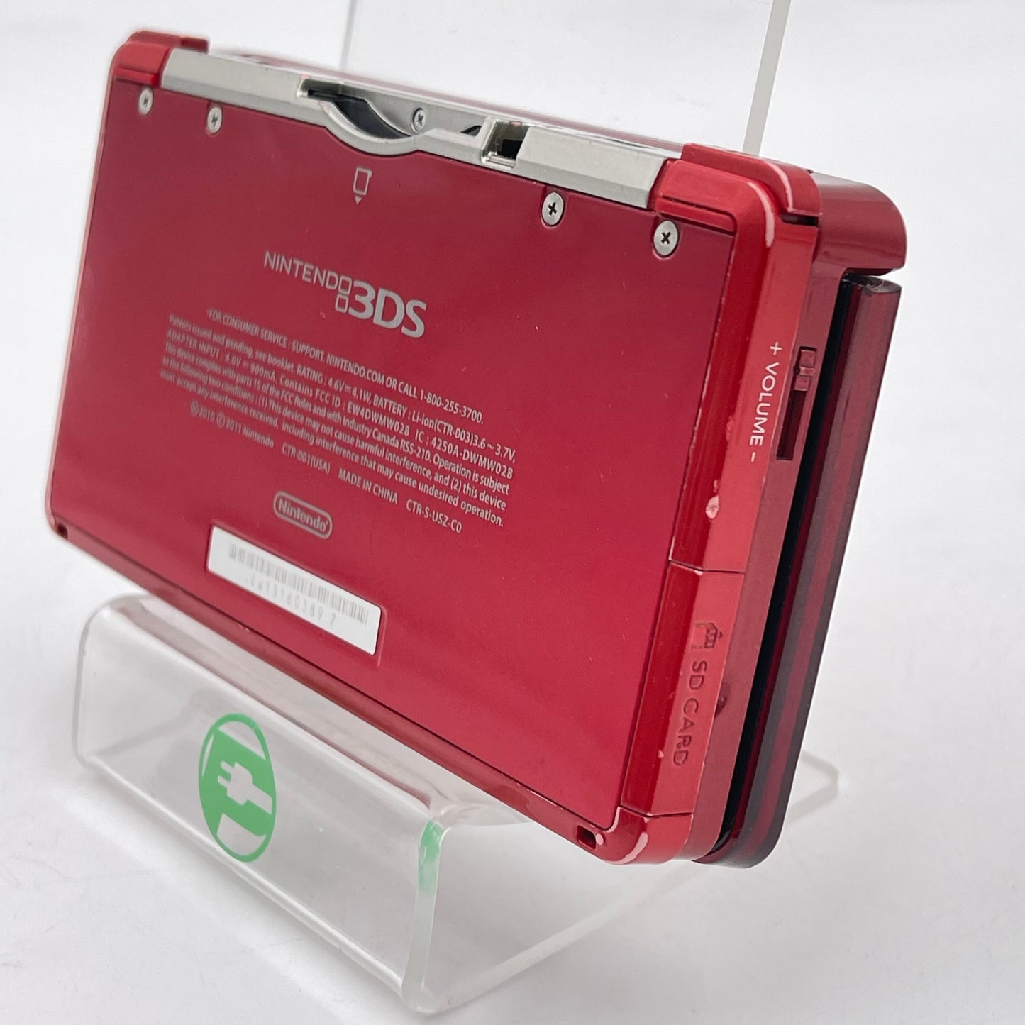 Nintendo 3DS Handheld Game Console Only CTR-001 Red