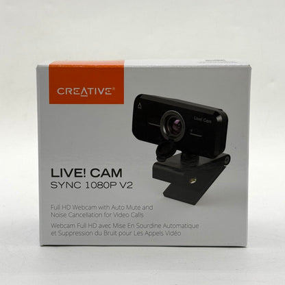 Creative Labs Live Cam Sync 1080p V2 Fixed Webcam VF0880