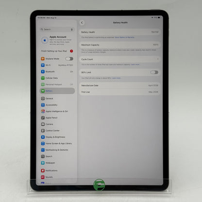 Factory Unlocked Apple iPad Air 13" M4 256GB Space Gray MH9H4LL/A