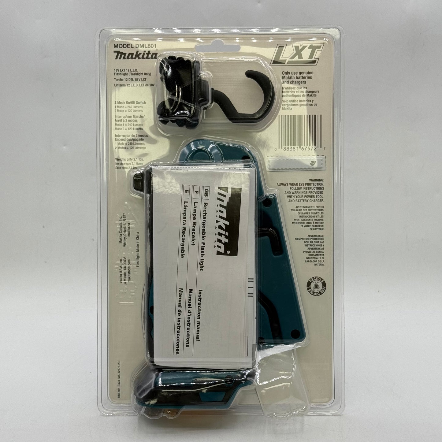 New Makita DML801 18V LXT 12 LED Flashlight