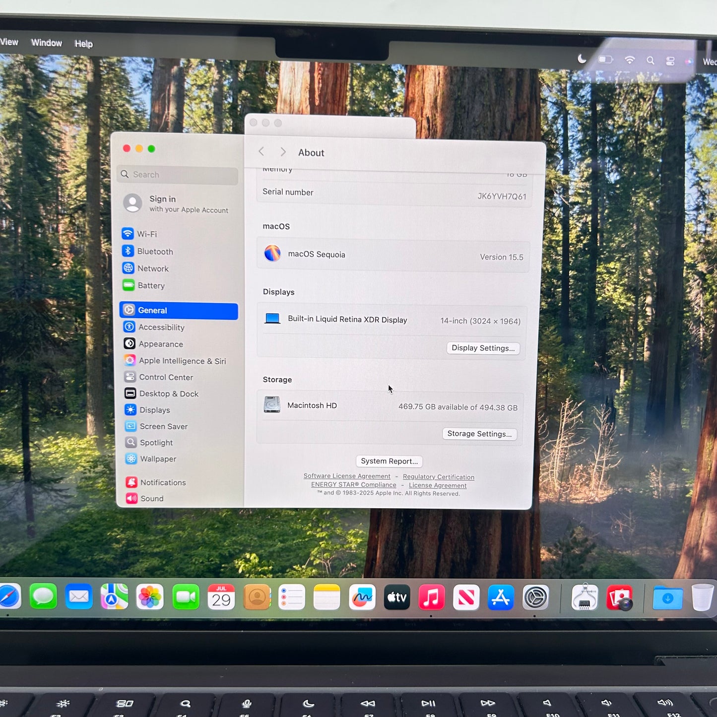 2023 Apple MacBook Pro 14" M3 Pro 14C GPU 4.0GHz 18GB RAM 512GB SSD A2992