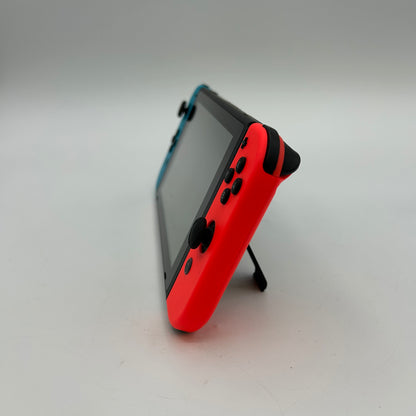 Nintendo Switch v1 Video Game Console HAC-001 Blue/Red W/ Carrying Case