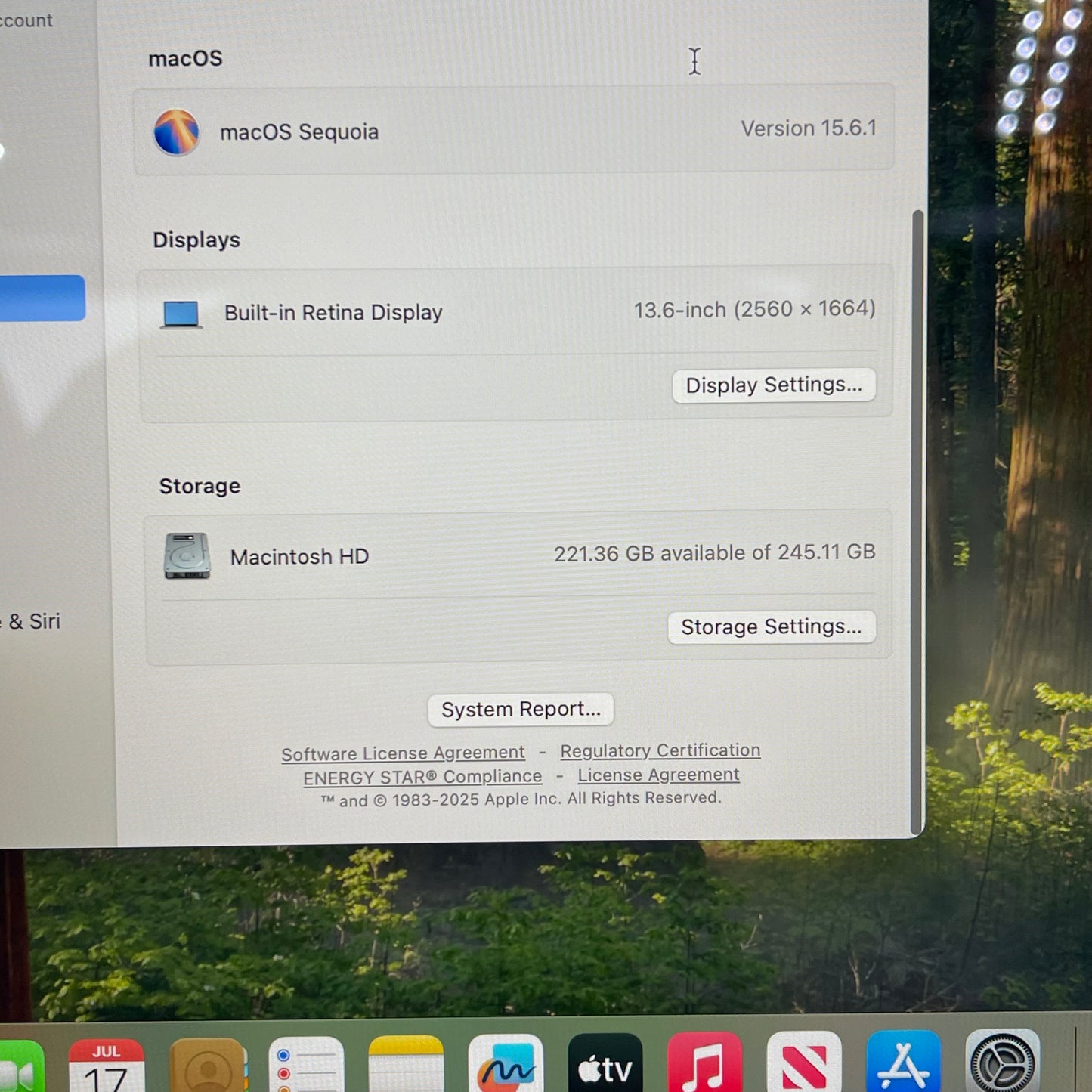 2025 Apple MacBook Air 13" M4 8C GPU 4.5GHz 16GB RAM 256GB SSD A3240
