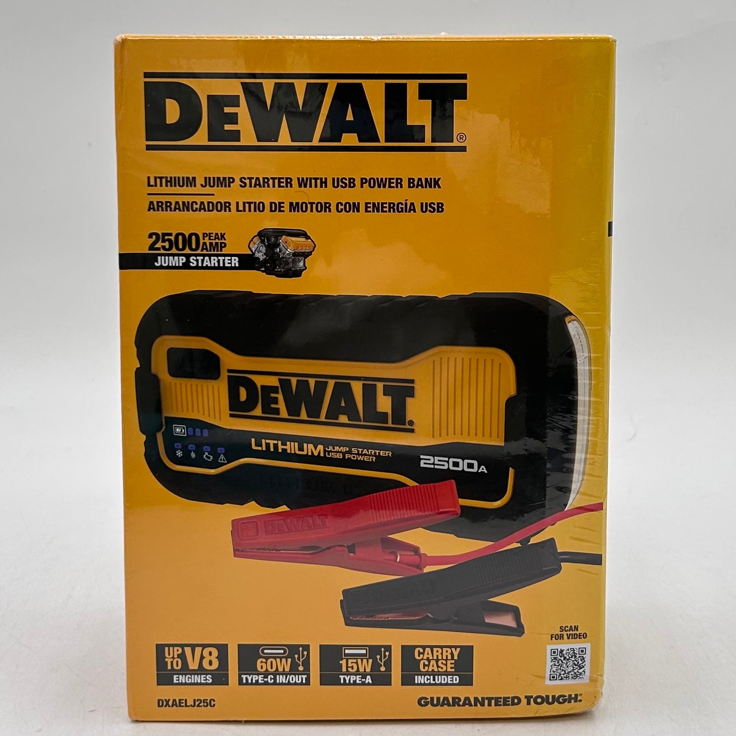 New DeWalt DXAELJ25C 12V Lithium Jump Starter with USB Power Bank