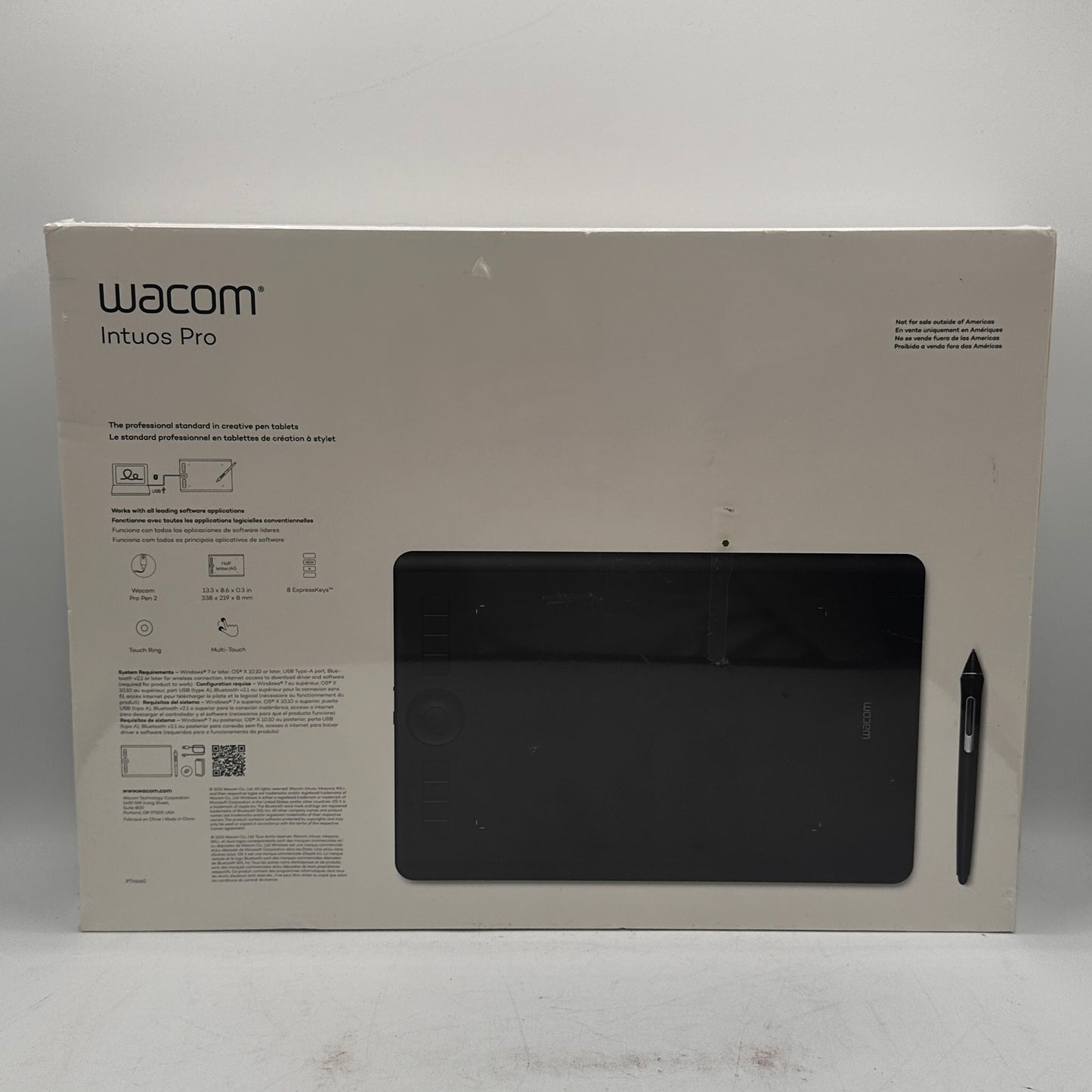 New Wacom intuos Pro Graphic Design Tablet xlag941