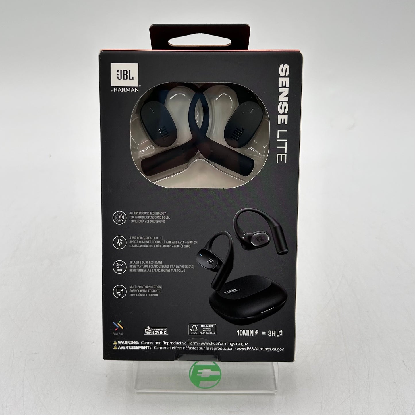 New JBL Sense Lite Open Ear True Wireless Earbuds Black JBLSENSELITEBLKAM