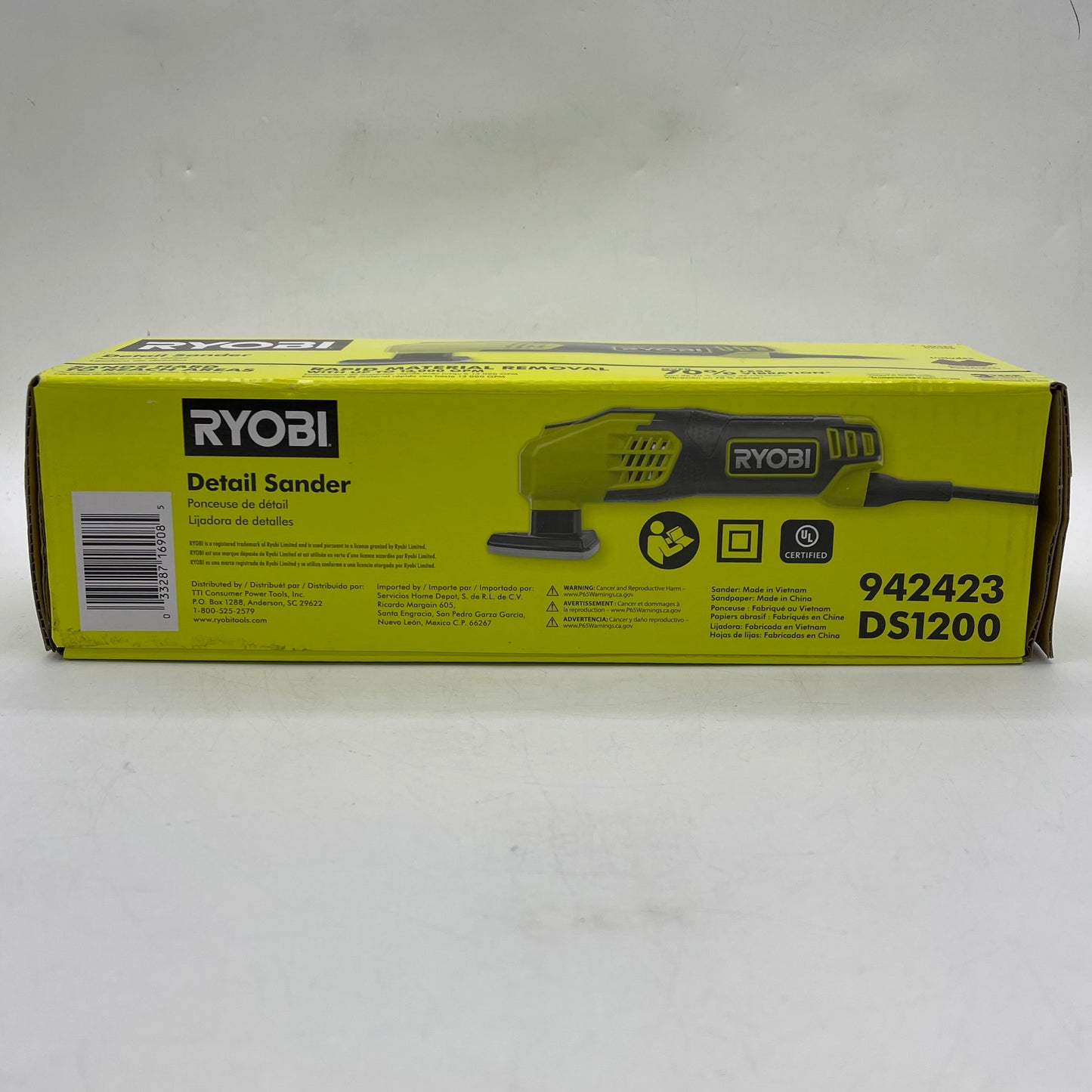 New Ryobi DS1200 120V Detail Sander