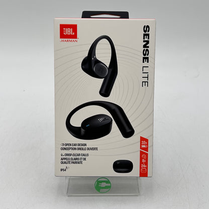 New JBL Sense Lite Open Ear True Wireless Earbuds Black JBLSENSELITEBLKAM