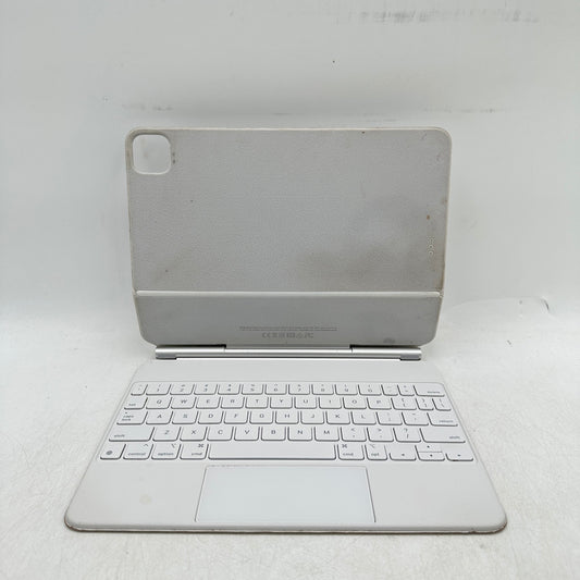 Apple Magic Keyboard for iPad 11" Keyboard Folio Case White A2261 READ