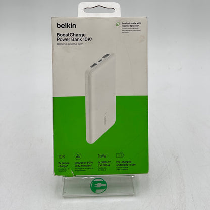 New Belkin BoostCharge Power Bank 10k 15W White