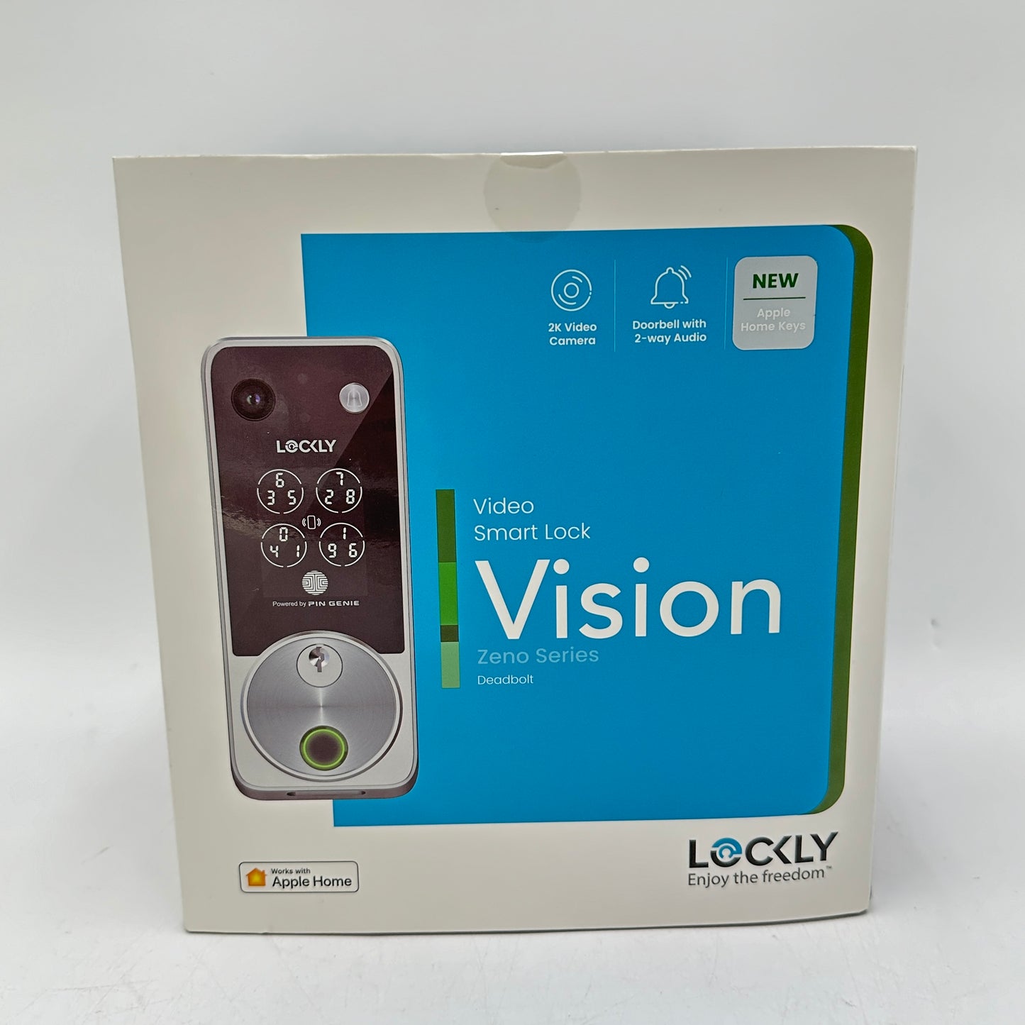 New Lockly Vision Zeno Series Deadbolt Edition Video Smart Lock PGK798HKSN