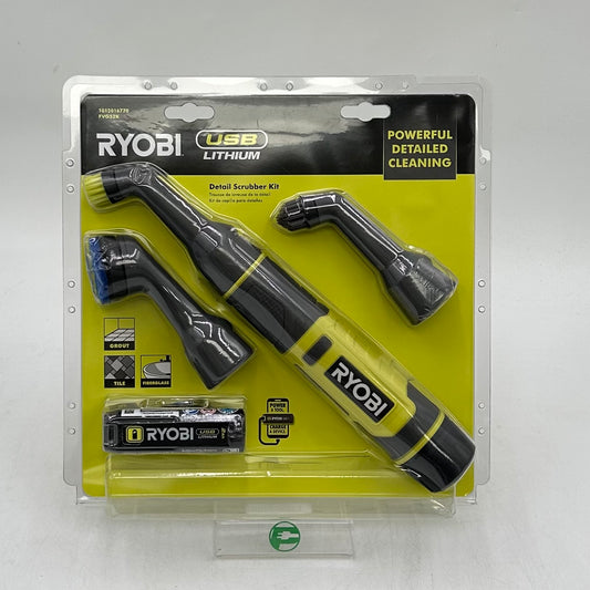 New Ryobi FVG52K 4V Detail Scrubber Kit