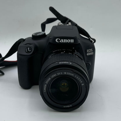 Canon EOS 4000D 18.0MP Digital SLR DSLR Camera  EF-S 18-55mm Lens