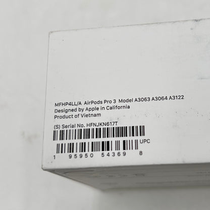 New Apple AirPods Pro 3rd Gen with MagSafe Charging Case MFHP4LL/A