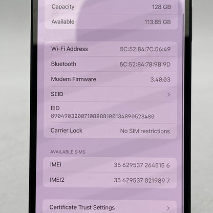 Factory Unlocked Apple iPhone 14 Plus 128GB Midnight MQ3R3LL/A