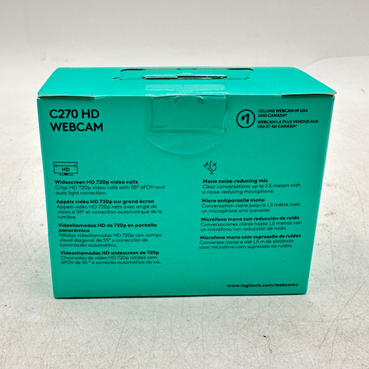 New Logitech C270 HD Webcam 960-000694