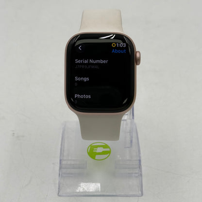 GPS Only Apple Watch Series 10 42MM Rose Gold Aluminum Light Blush Sport Band