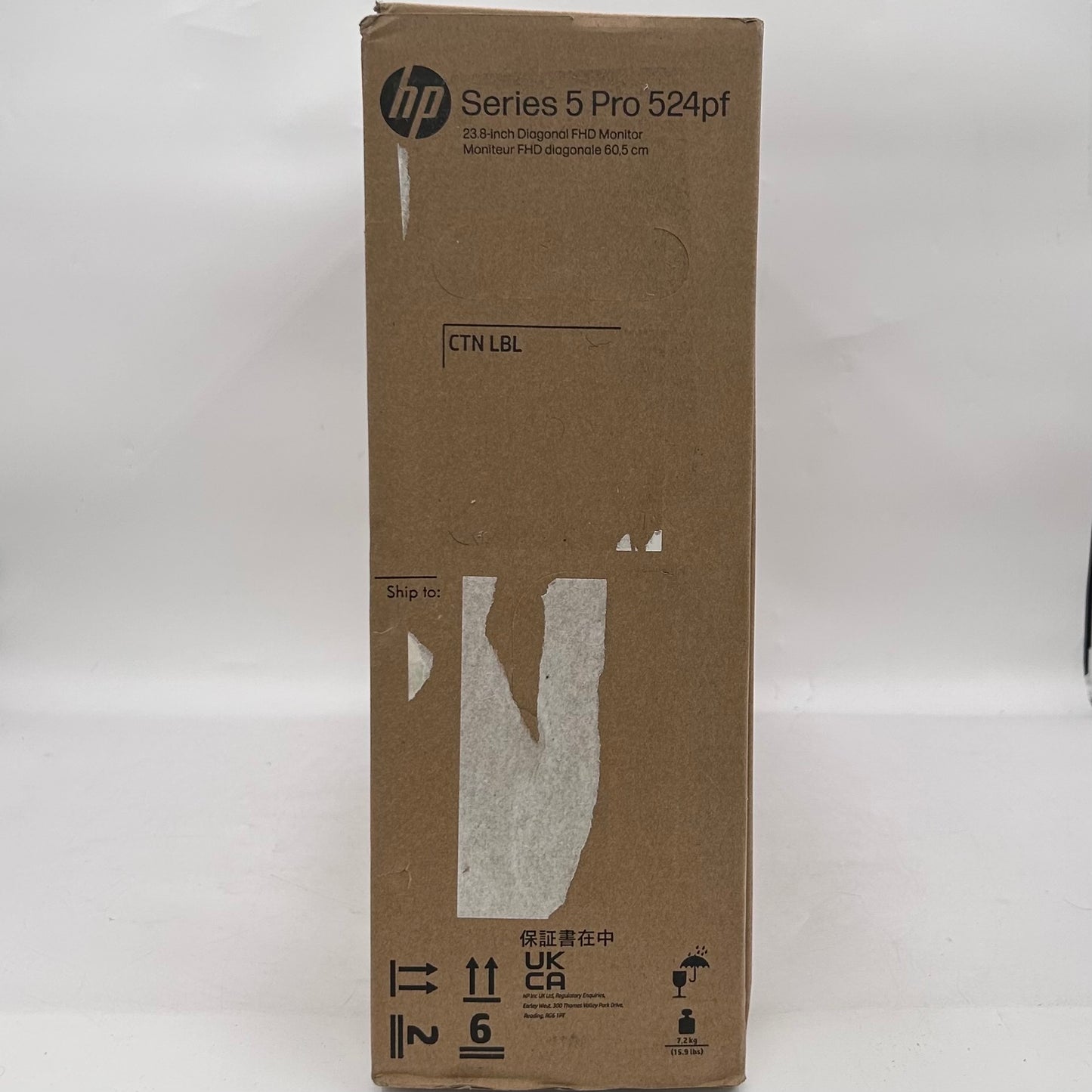 New HP 23.8" Series 5 Pro 524pf  FHD LCD IPS Business Monitor