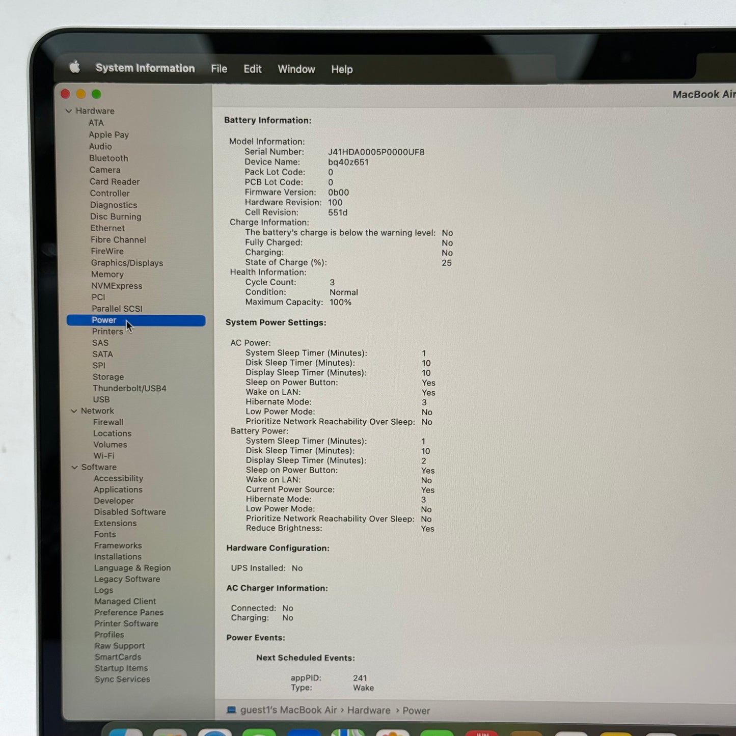 2025 Apple MacBook Air 13" M4 8C GPU 4.5GHz 16GB RAM 256GB SSD A3240