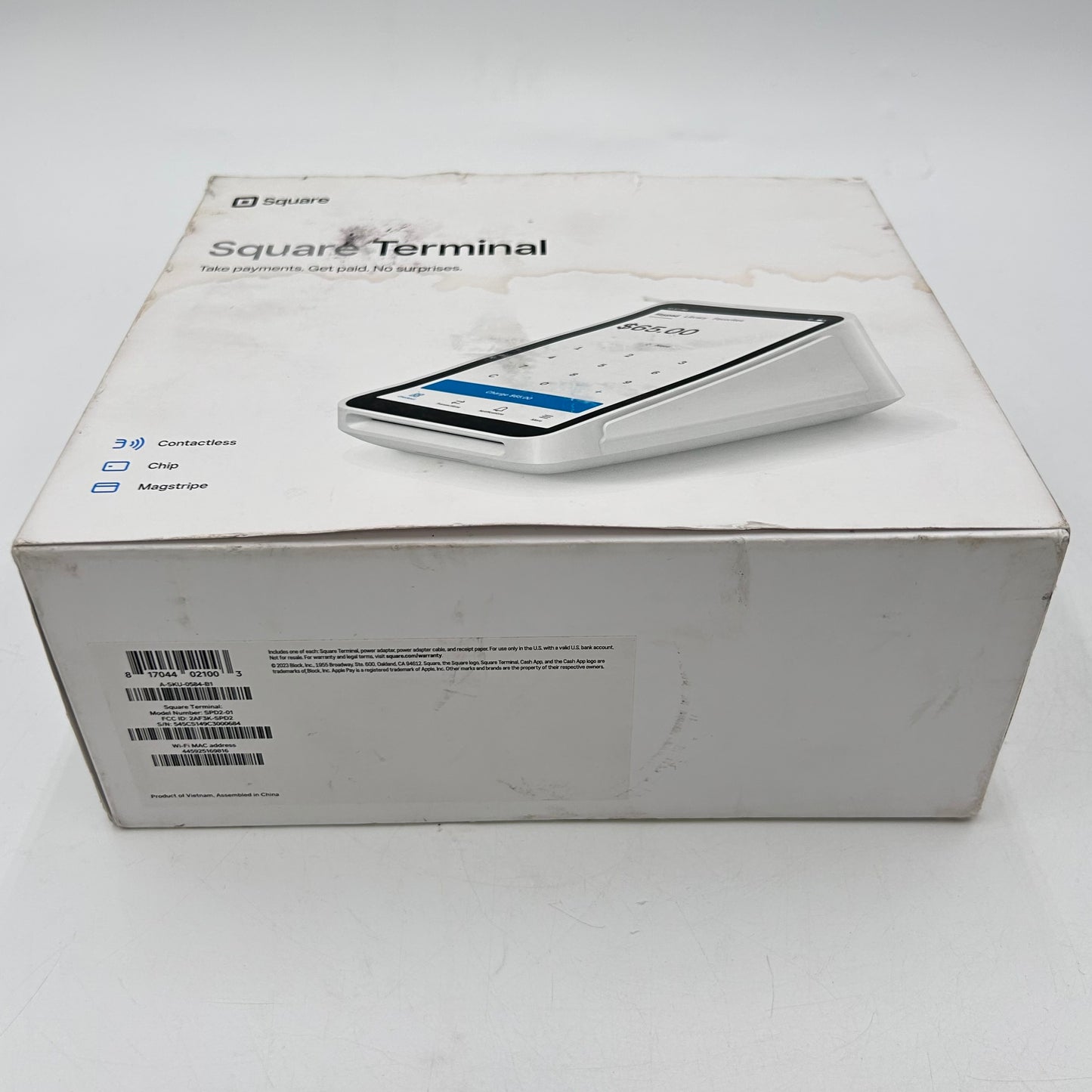New Square Terminal All-In-One Wireless Credit Card/POS Device SPD2-01