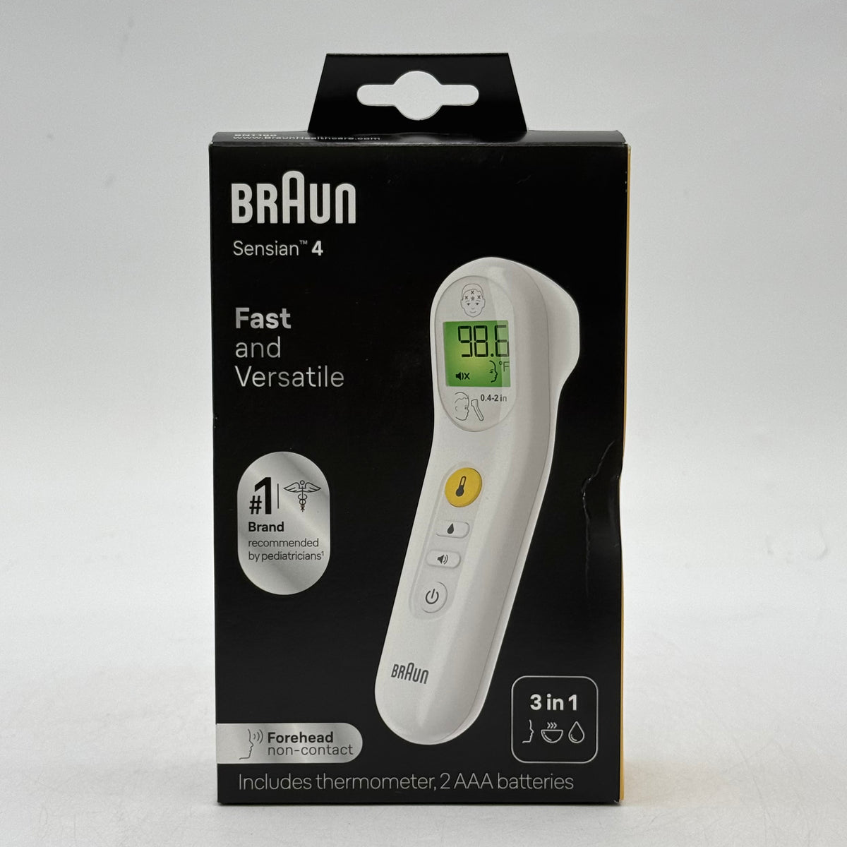 New Braun Sensian 4 No Touch 3-in-1 Thermometer BNT100USV2