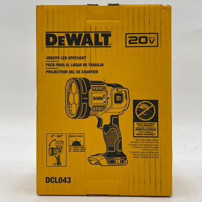 New DeWalt DCL043 20V MAX Jobsite LED SpotLight