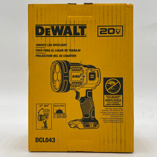 New DeWalt DCL043 20V MAX Jobsite LED SpotLight
