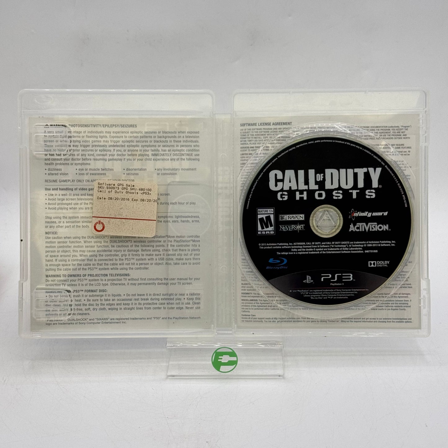 Call Of Duty: Ghosts (Sony PlayStation 3 PS3, 2013)
