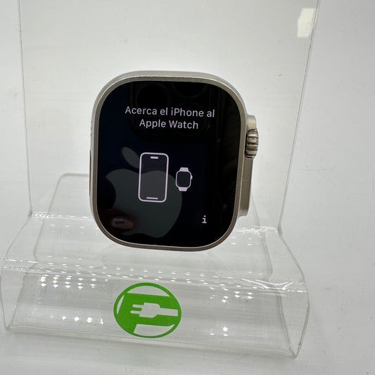 Unlocked Apple Watch Ultra 49MM Natural Titanium MQF43LL/A Face Only