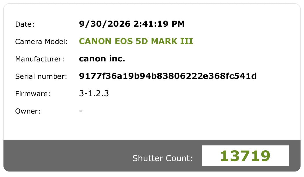 Canon EOS 5D Mark III 22.3MP Digital SLR DSLR Camera