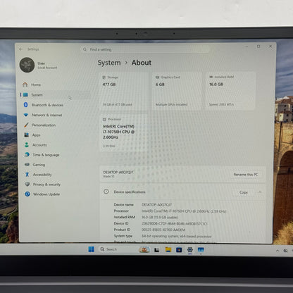 Razer Blade 15 Base RZ09-0328 15.6 i7-10750H 16GB RAM 512GB SSD GeForce RTX 2060