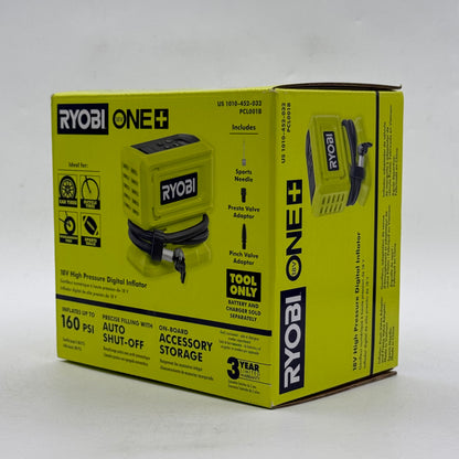 New Ryobi PCL001B 18V High Pressure Digital Inflator