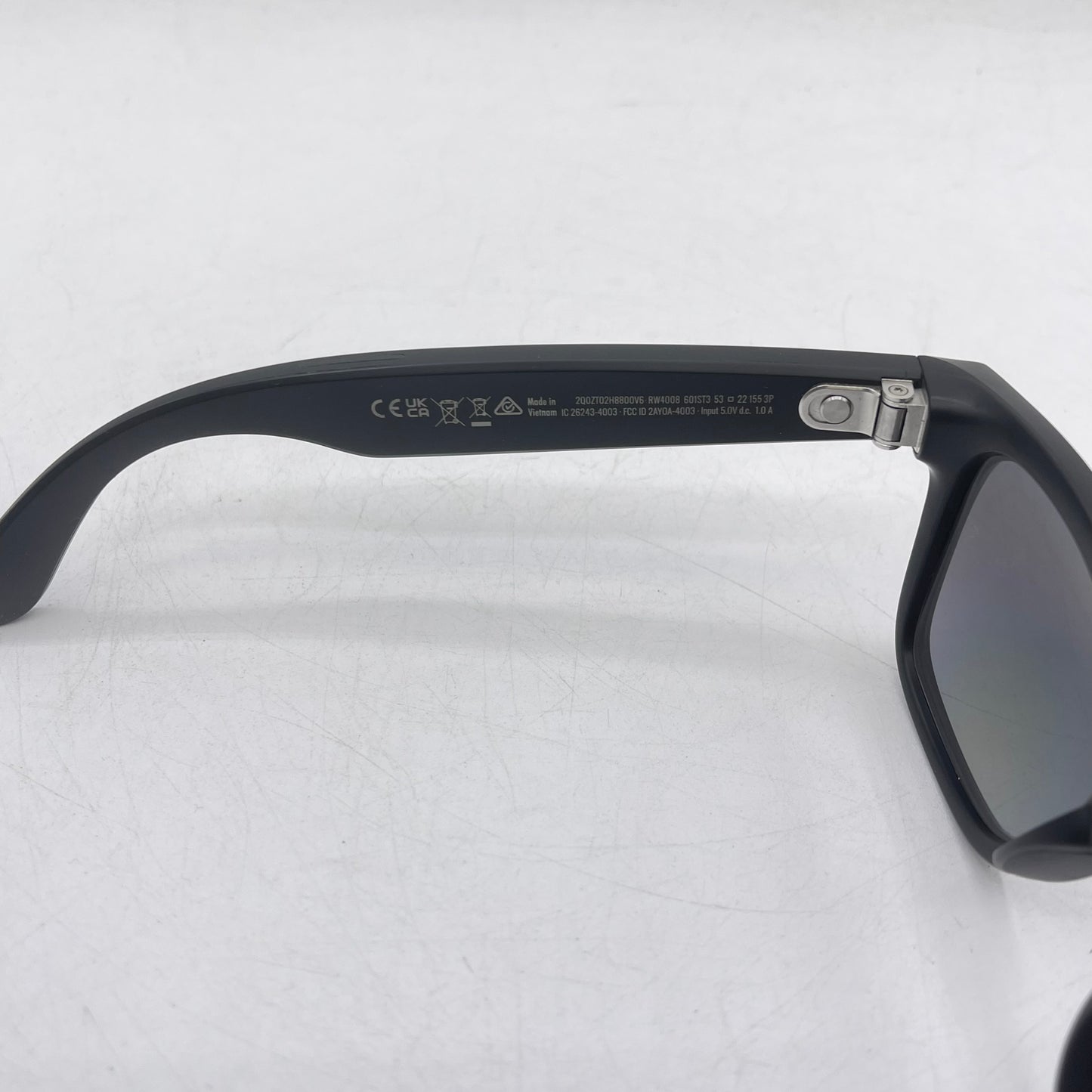 Ray-Ban Meta Wayfarer Gen 1 Matte Black Polarized RW4008 601ST3 AI Smart Glasses